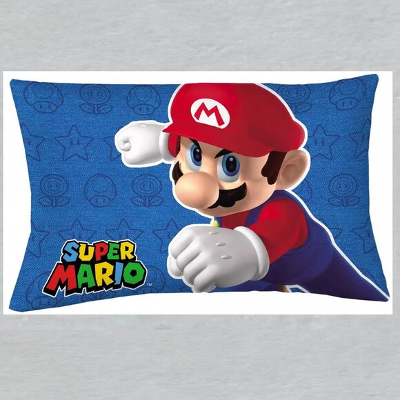 FRANCO Other - Super Mario Reversible Pillowcase Measures 20 x 30 inches